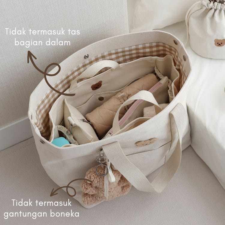 11.11 BIG SALE !! TAS WANITA MULTIFUNGSI /DIAPERBAG /TAS BAYI / KOREAN STYLE / CHEZGOMI BEAR