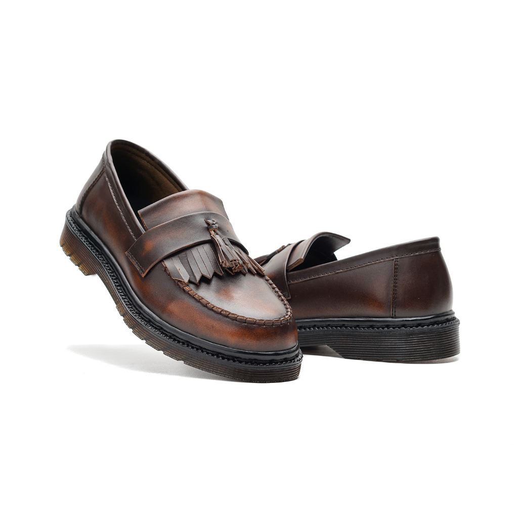 EMPIRE CAMEL |ManNeedMe x Greata| Sepatu Loafers Pria Docmart Formal Shoes Pantofel Kantor / Kerja ORIGINAL