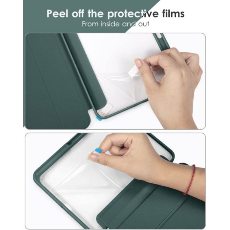 Cover case acrylic transparan ipad 5,6,7,8,9,10 ipad Air Mini Pro casing akrilik smartcase ipad