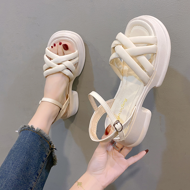 aid 0419 sandal flat wanita import fashion sandal wanita cantik dan terkiniian terlaris import