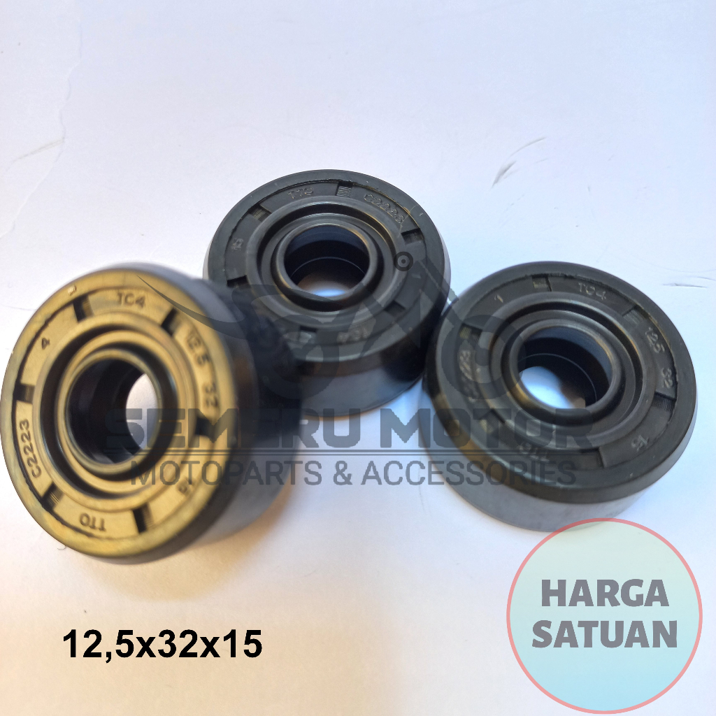 12,5 32 15 mm Oil Seal Shock Breaker Belakang Tabung Moped (Bebek) Matic Yosimura DBS GAZI Red It GP