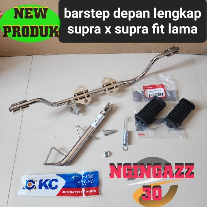 barstep step depan pijakan kaki depan supra x lama supra fit lama chrome lengkap