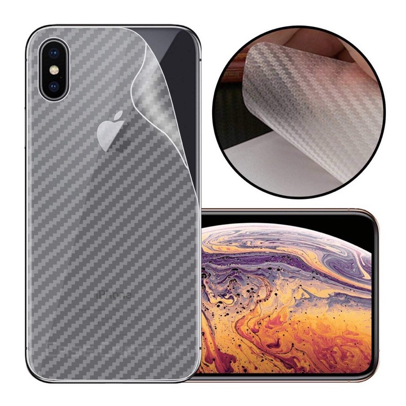 gark skin carbon iphone 11 pro max 12 pro max 13 pro max 14 pro max XS MAX XR 7 plus 8 plus anti gores belakang