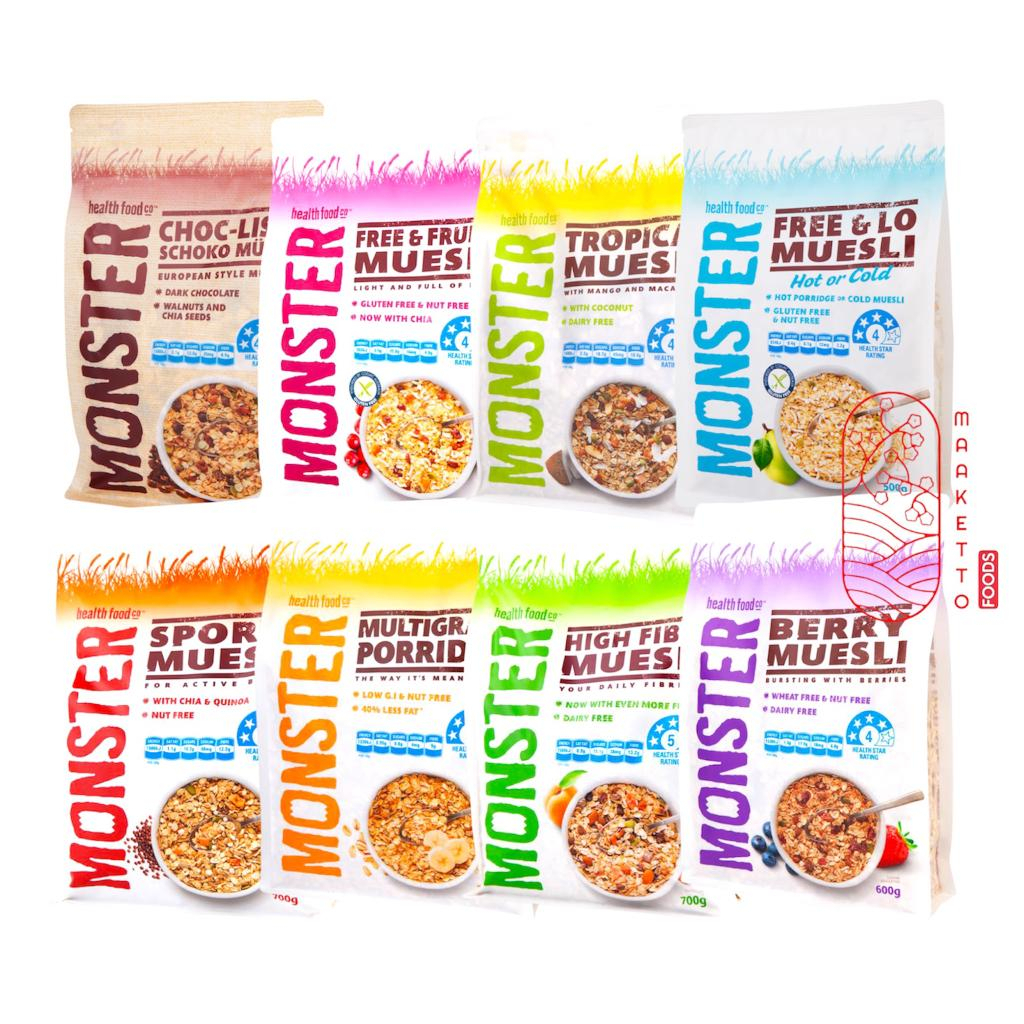 

Monster Muesli / Muesli High Fibre Tropical Berry Multigrain Sport