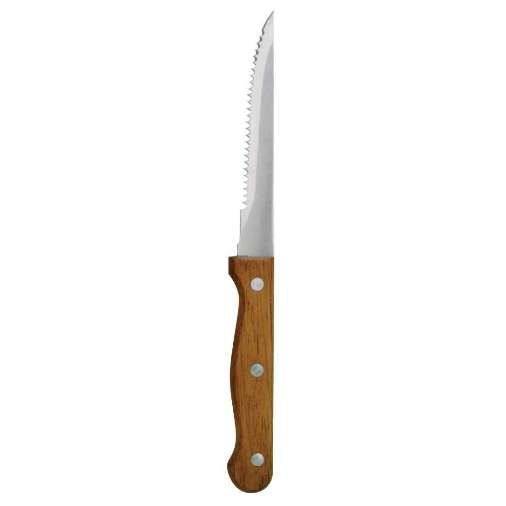 Pisau Makan Steak Knife Stainless Steel Comfortable Grip Pisau Tajam Anti Karat Genggam Nyaman Berkualitas