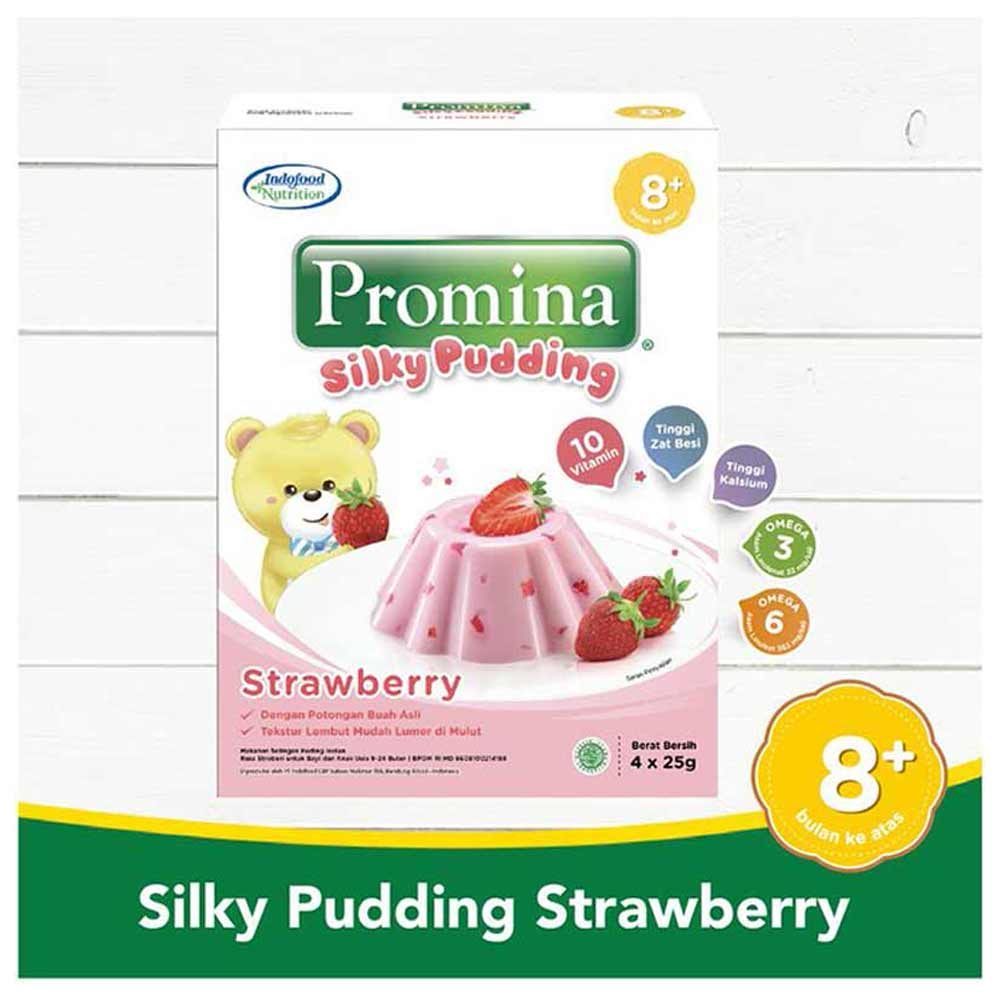 

PROMINA SILKY PUDING STRAWBERRY 100G