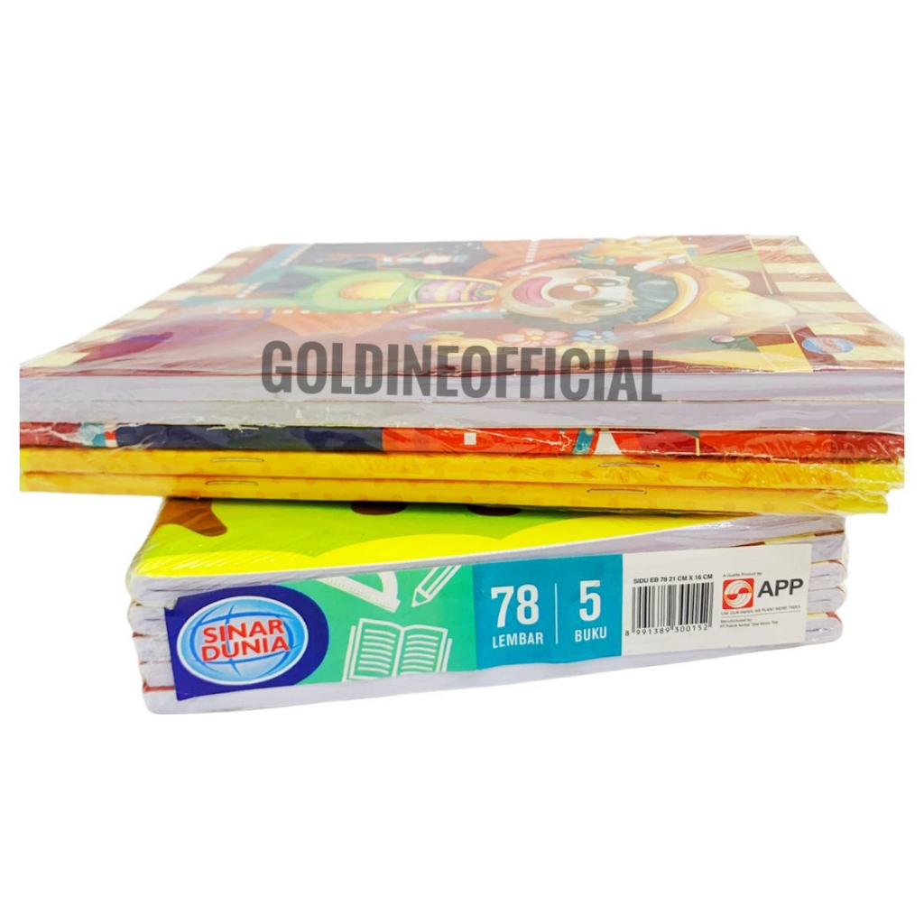 

Buku Tulis Sinar Dunia / SIDU isi 78 lembar (1 PAK ISI 5 BUKU)