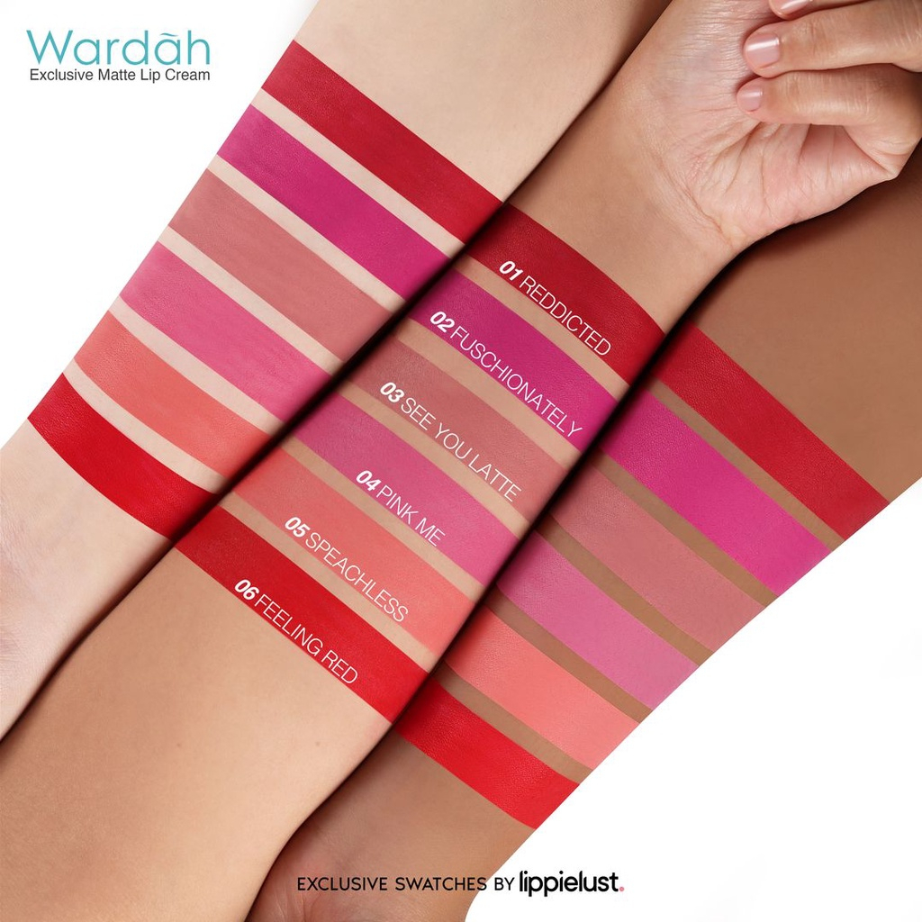 MFI - Wardah Exclusive Matte Lip Cream | Netto 4 gr