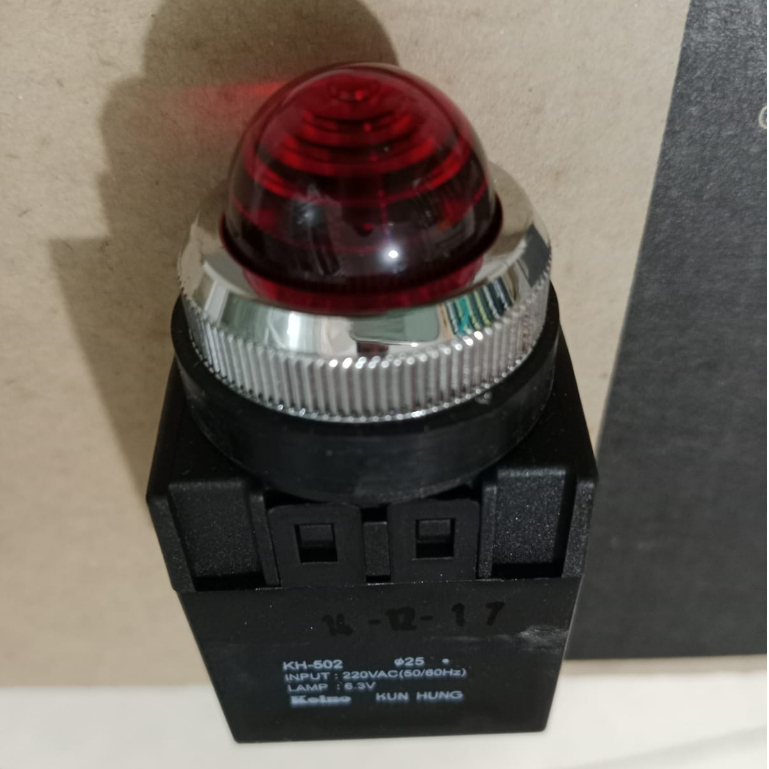 Koino Pilot Lamp KH-502 dia 25 220VAC (50/60HZ) KUN HUNG