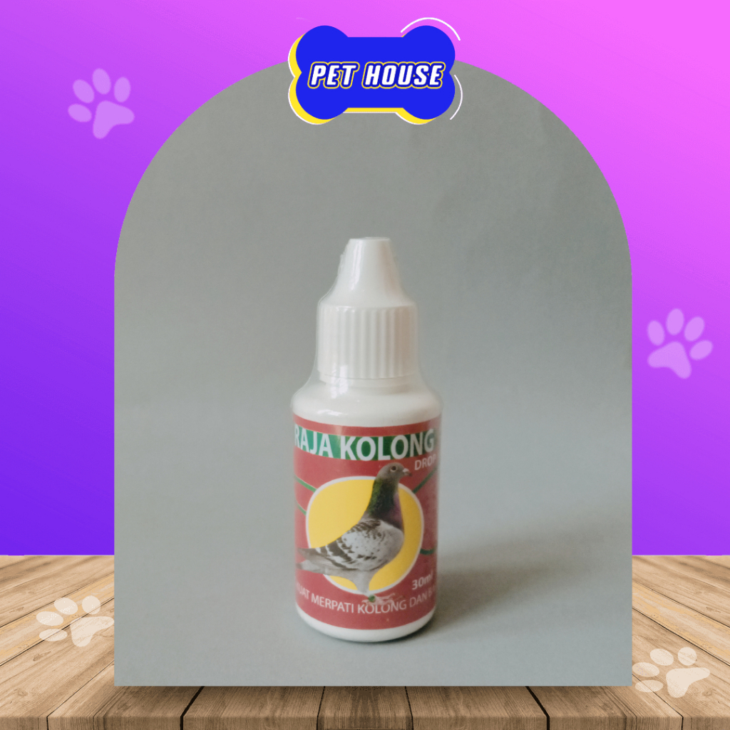 RAJA KOLONG DROP 30ML  - MULTIVITAMIN MERPATI JANTAN BETINA BALAP CEPAT - HERBAL UNTUK MERPATI ADUAN