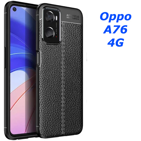 Case Auto Focus OPPO A76 Leather Experience SoftCase Slim Ultimate / Casing Kulit