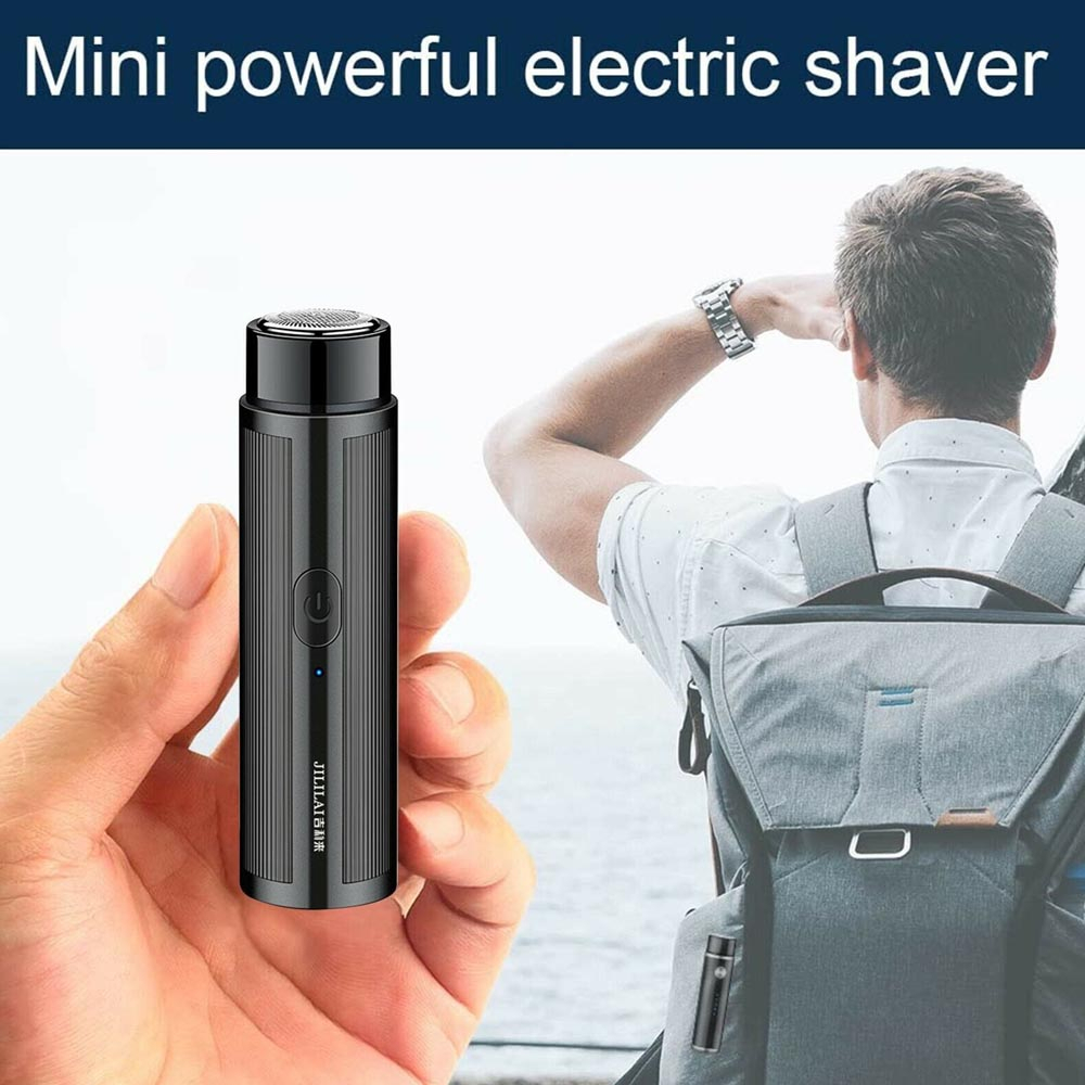 Alat Cukur Kumis Jenggot Mini Elektrik Portable Cylinder Shaver GB4706