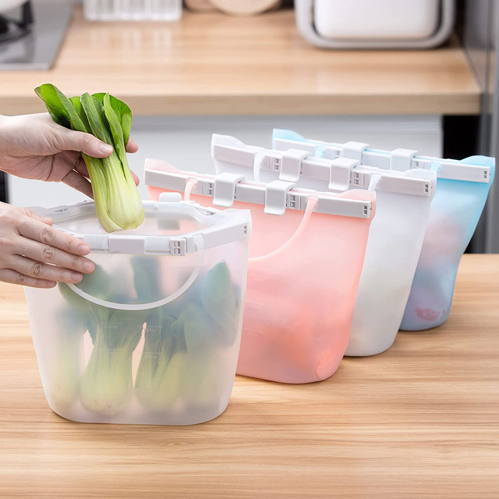 Tempat Penyimpanan Serbaguna Klip 1L - Reusable Silicone Bags Z7 Food Storage