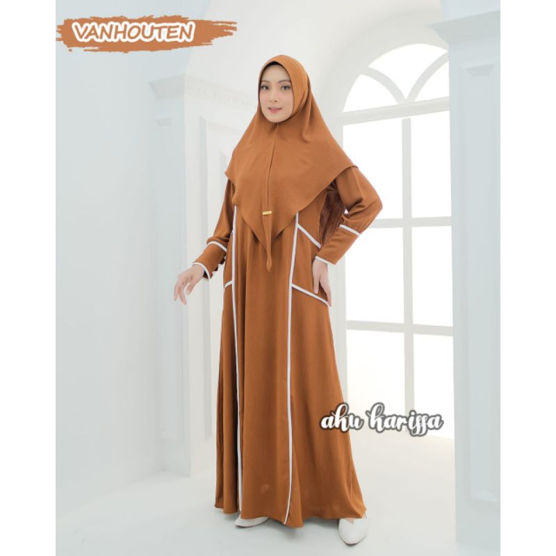 ALUNA SET SYAR'I ori AKU KARISSA / ALUNA SET KHIMAR / GAMIS DRESS SET HIJAB KHIMAR JILBAB / GAMIS DR