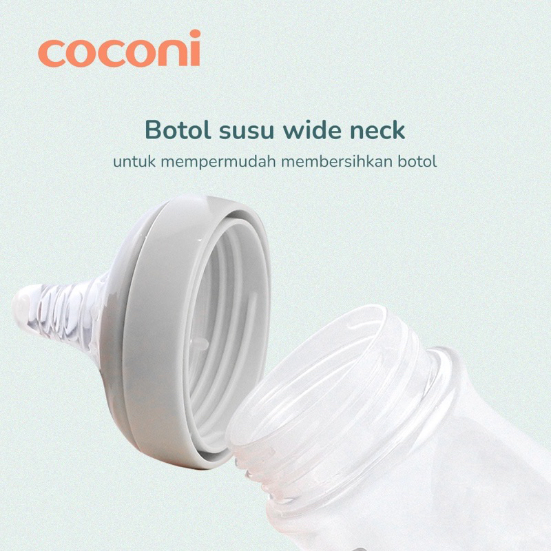 Coconi Wide Neck Baby Feeding Bottle 150ml 270ml / Botol Susu