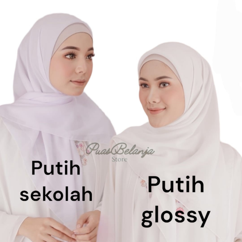 Hijab Segiempat Bella Square PART. II  Pollycotton Jahit Neci Anti Letoy 100% - Kerudung Segiempat Murah