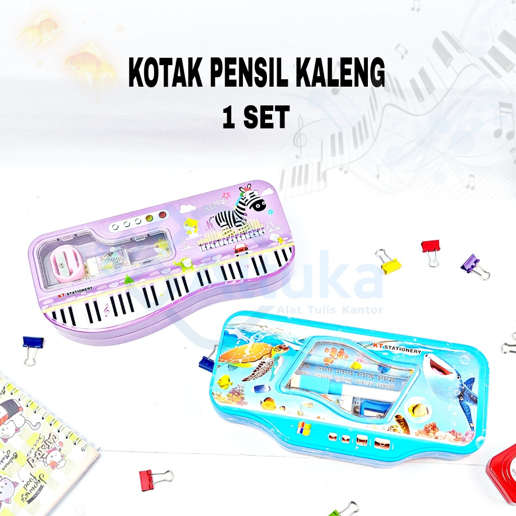 

Tempat Pensil / Kotak pensil Kaleng Set Motif Funcy / Pencil Case Kaleng Funcy Lucu