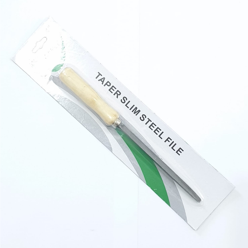 WL Kikir Segitiga Gagang Fiber 4&quot; Atau Gagang Kayu 4&quot; Packaging Blister