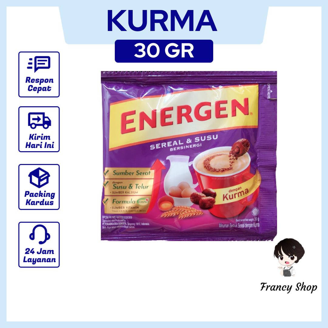 

Energen Sereal & Susu Rasa Kurma Sachet 30 gr