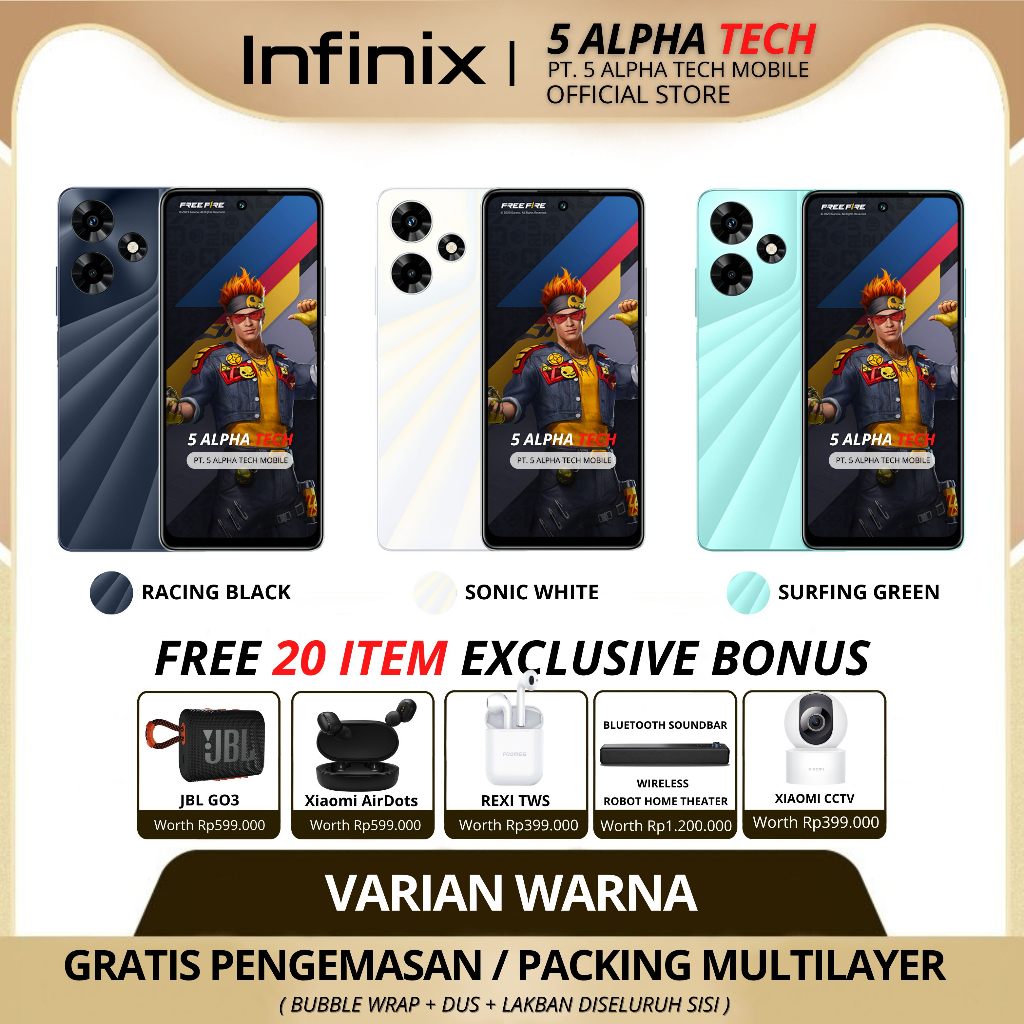 INFINIX HOT 30 | INFINIX HOT 30i 16/256GB (8GB + 8GB EXTENDED RAM) GARANSI RESMI INFINIX