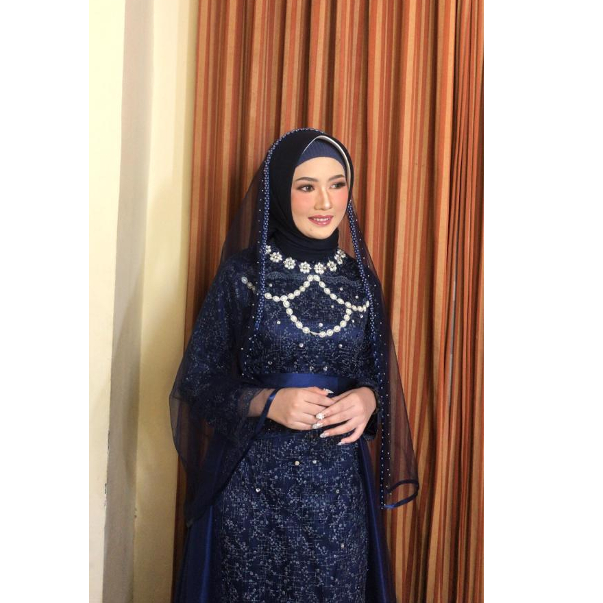 WEDDING DRESS / GAUN PENGANTIN NAVY / GAUN PENGANTIN PEREMPUAN