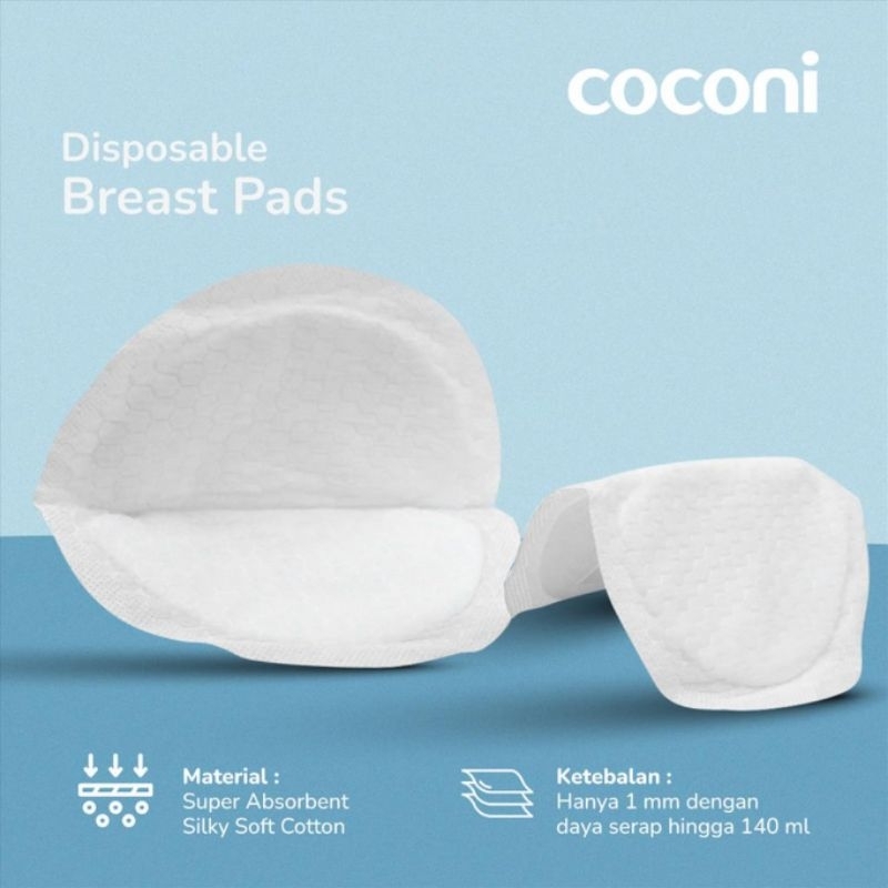 Coconi Disposable Ultra Thin Breast pad / Busa Penyerap ASI 100pcs