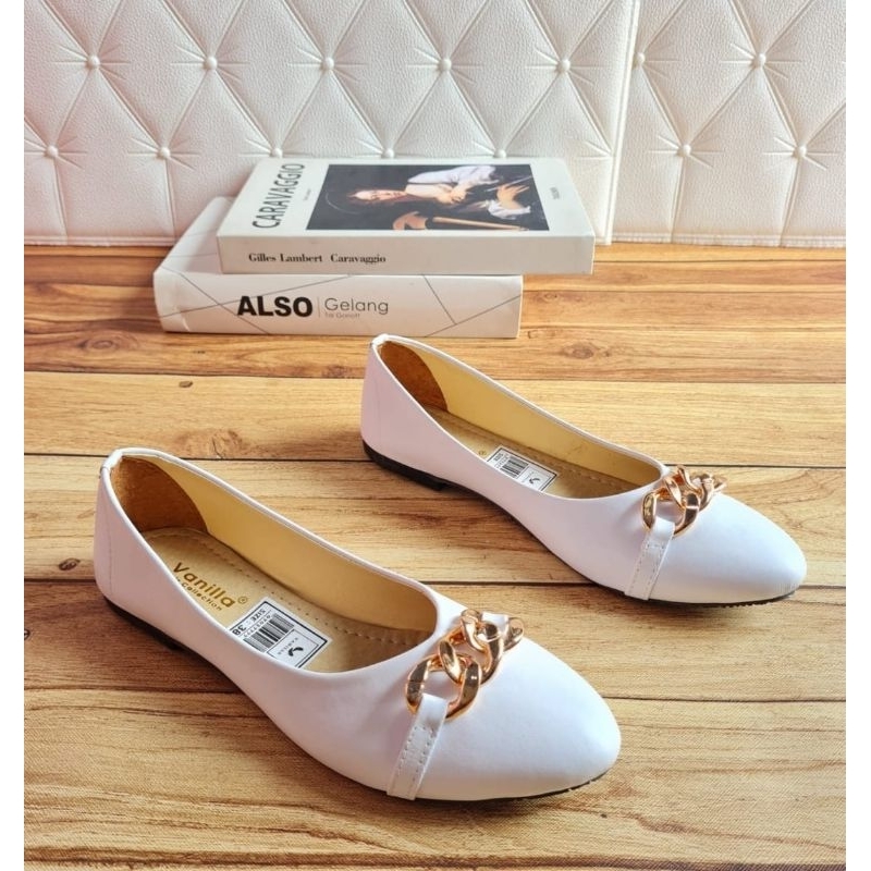 ABBUSHOES Bm 97 flat shoes rantai khutroh 1cm