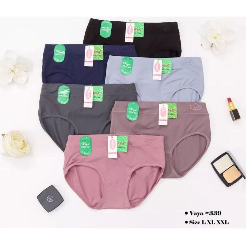 TERBARU  (1 LUSIN/12 PCS) Vaya art 339 | celana dalam wanita merk vaya art 339 | cd vaya art 339