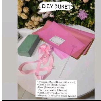 DIY Buket perlengkapan buket peralatan buket handbouquet oasis buket