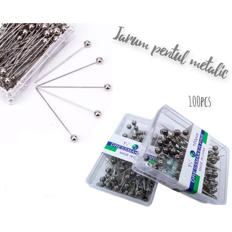 Jarum Pentul Silver Metalic/Jarum Pentul Hijab