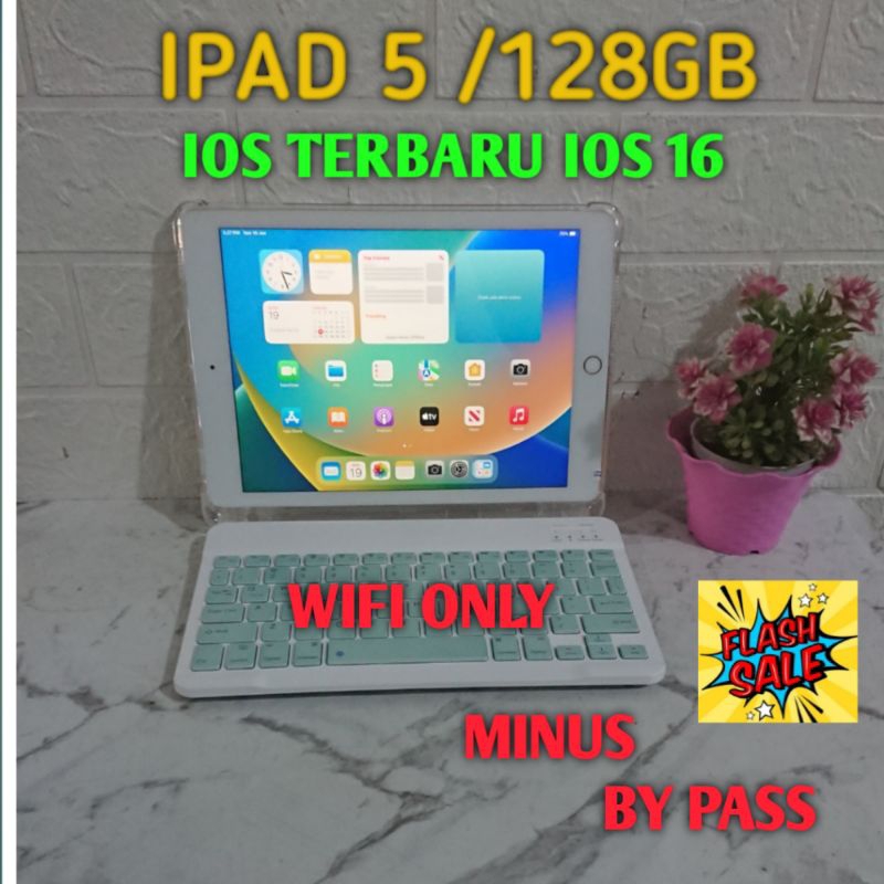 FLASH SALE IPAD 5/128GB | BY PASS | WIFI ONLY | BONUS KEYBOARD WIRELES