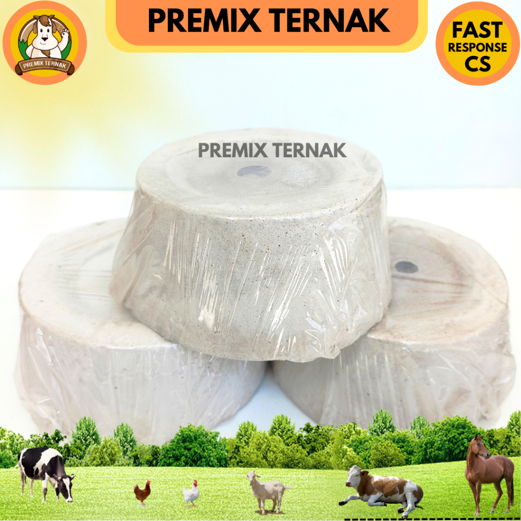 Mineral Blok 500 gr - Mineral Blok Kambing - Mineral Blok Sapi - Mineral Blok Domba - Mineral Blok Ternak - Master Blok 500 gram