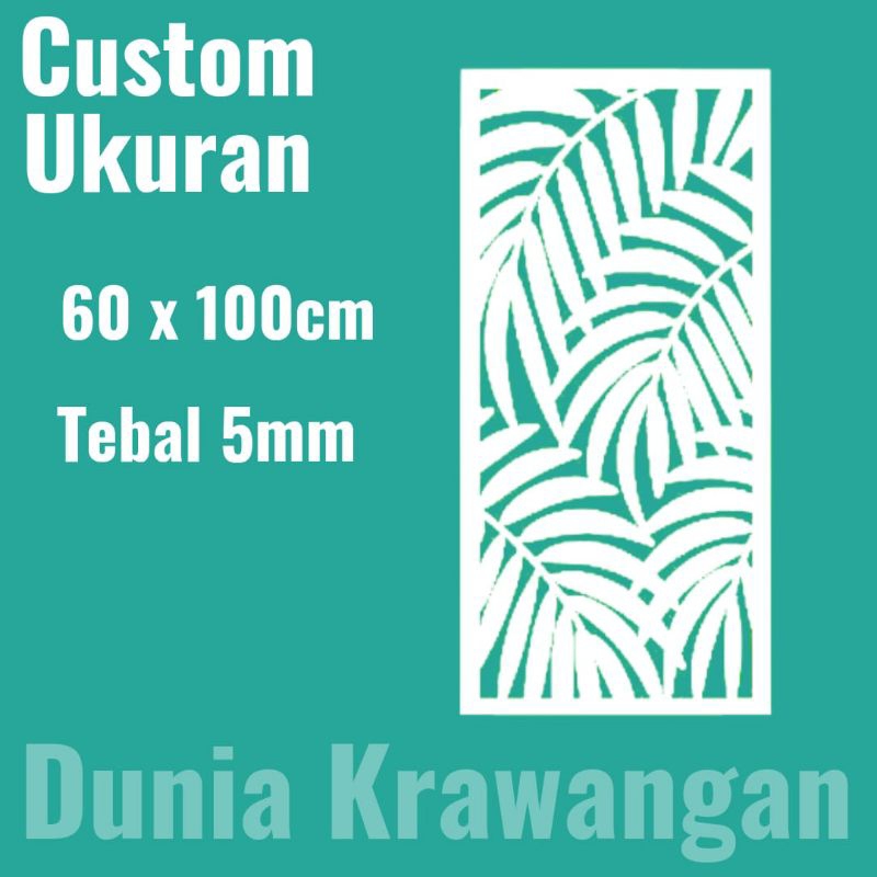 krawangan pvc board/foam board uk 60x100cm tebal 5mm - DK101