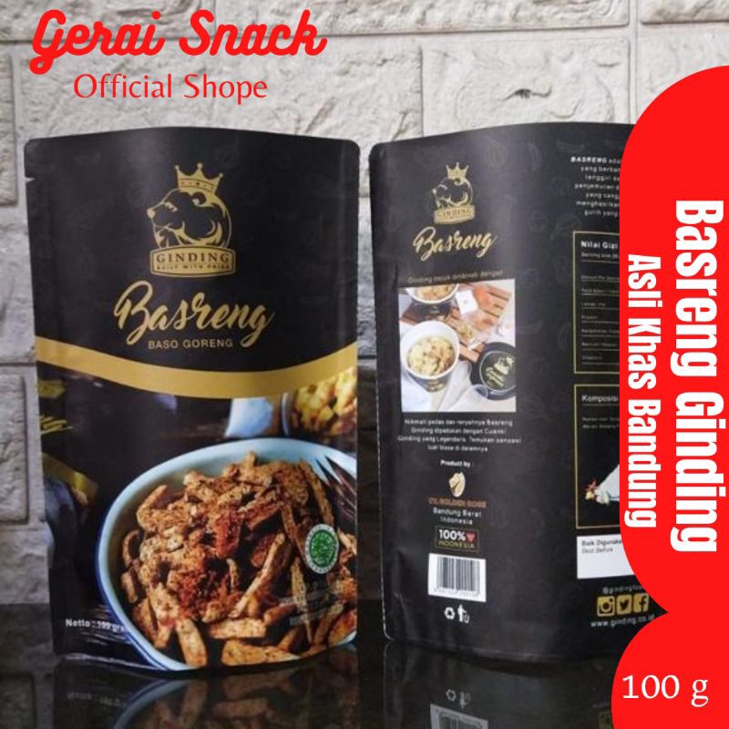 Paket Reseller Basreng GINDING 1DUS isi 20 PCS Baso Goreng Ikan Tengiri Asli Bandung