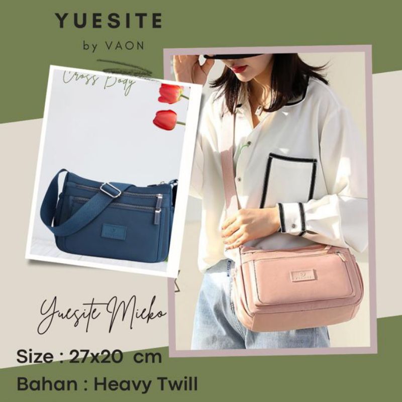 Yuesite Mieko Selempang Tas Cewek Wanita Crossbody Bag Original import