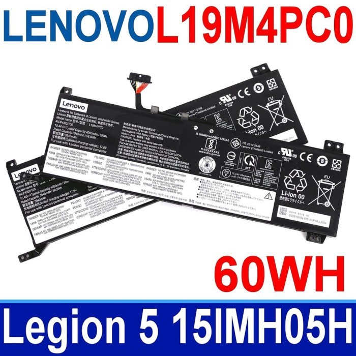 Baterai Lenovo Legion 5 5-15IMH 5-15ARH05 L19M4PC0 L19C4PC0 L19L4PC0