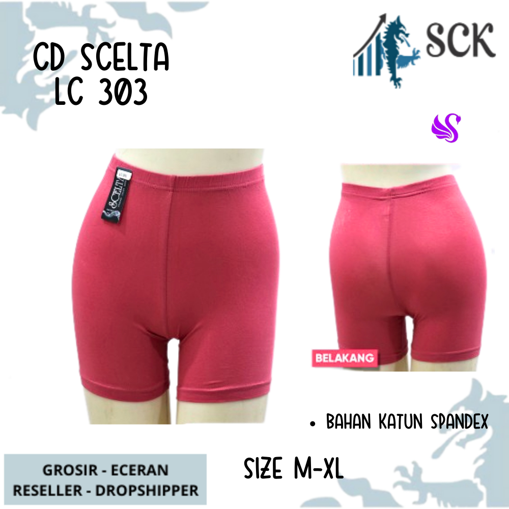 Celana Scelta Hamil Street 303 Halus Premium | Celana Strit Scelta LD 303 | Short Grape 303 Wanita