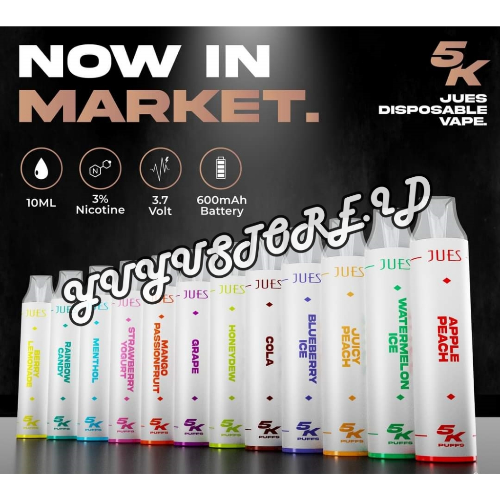 JUES DISPOSABLE POD 5K PUFFS RECHARGEABLE 10ML 5000 PUFF
