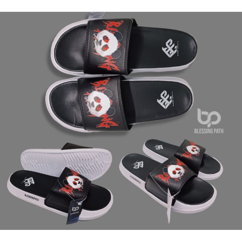 Sandal Slop Print Original BLESSINGPATH//Sandal Slop Casual Cewek Cowok//Sandal Slop Kekinian