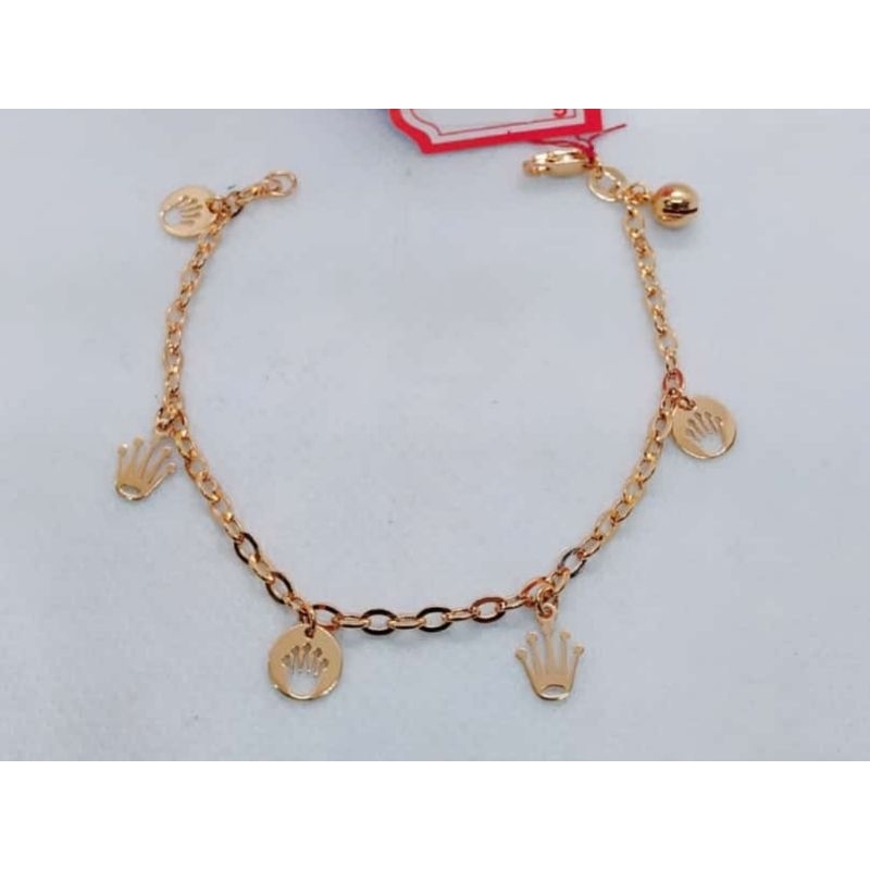 Gelang rantai emas 70 rolex polos