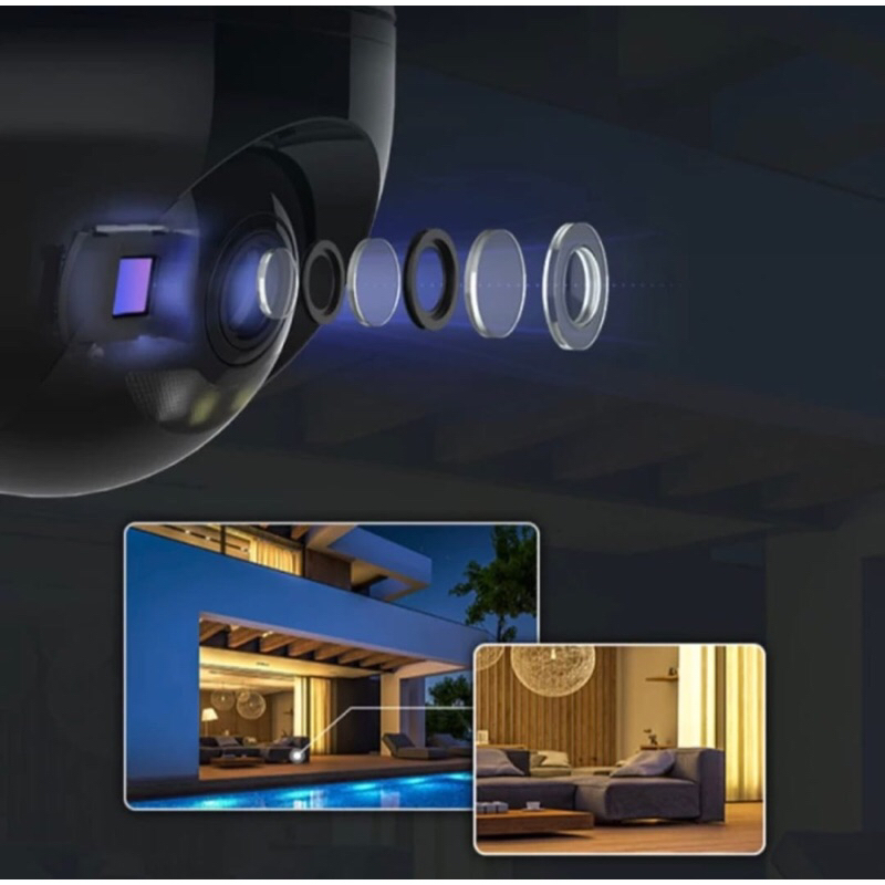 EZVIZ C8w 4MP 2K PTZ Color Night IP Camera Wifi