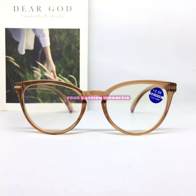 Kacamata Minus YS1017 -0.50 sd -4.00 Kacamata Minus Model Cat Eye Cewek