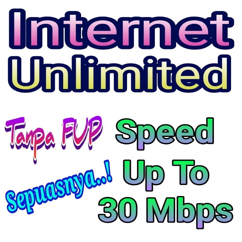 Paket Data Internet Unlimited Tanpa FUP