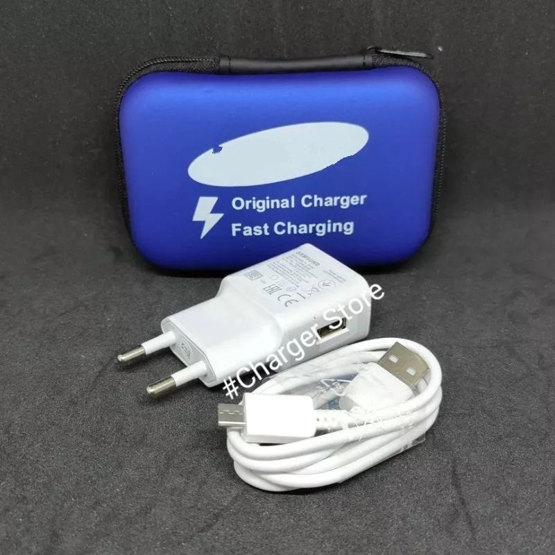 Charger Samsung Fast Charging Micro USB Original Plus Dompet / Tas