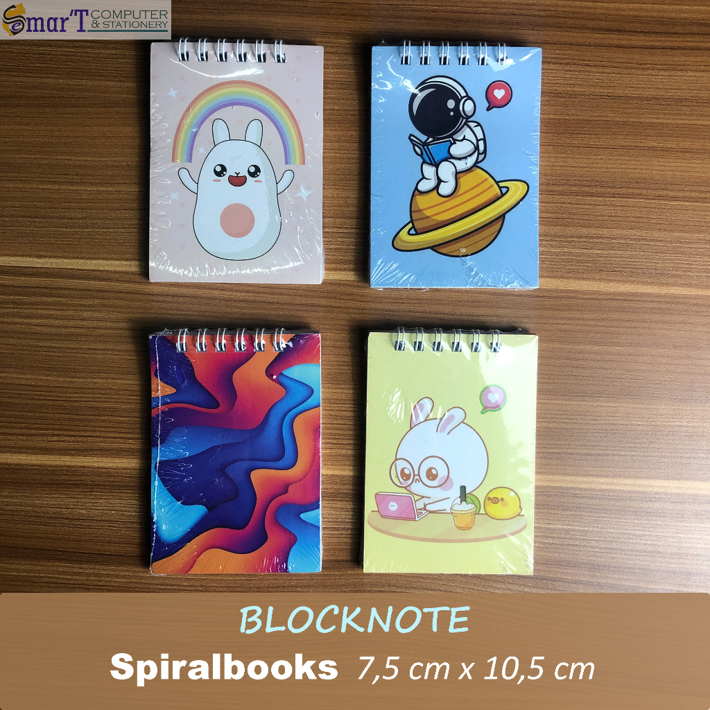

NOTE BOOK RING MOTIF MEMO KECIL UKURAN A7 SPIRAL NOTEBOOK MINI