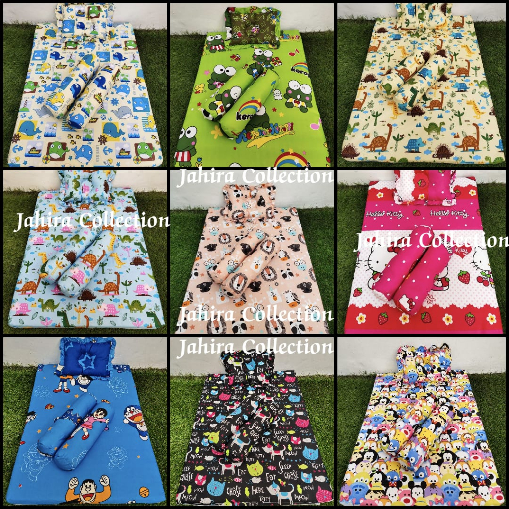 Matras Karakter Jumbo/Kasur Bayi Bantal Renda