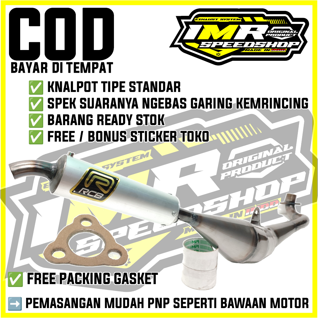 KNALPOT RCB ROB1 FIZ R FIZR F1Z R F1ZR FORCE1 FORCE ONE POSWAN ALFA TORNADO BRAVO CRYSTAL JETCOOL RC