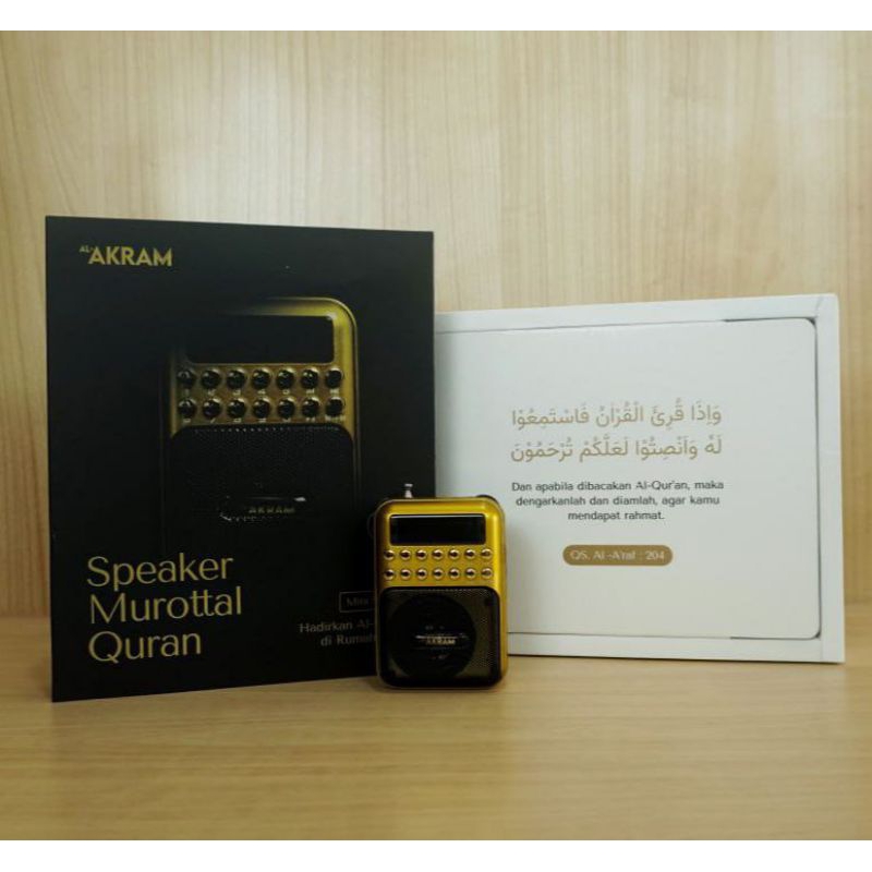 Speaker Al Akram Mini Spiker Murotal Quran Support Headset Flashdisk Radio Speker Murottal 30 Juz