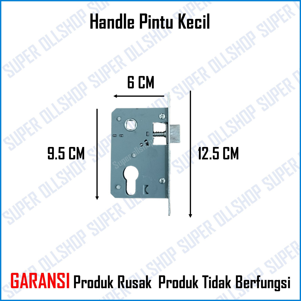 Kunci Slot Pintu Rumah Kecil / Kunci Pintu Rumah Silinder Handle Pintu Komplit / Handle Full Set Kunci Pintu Kamar