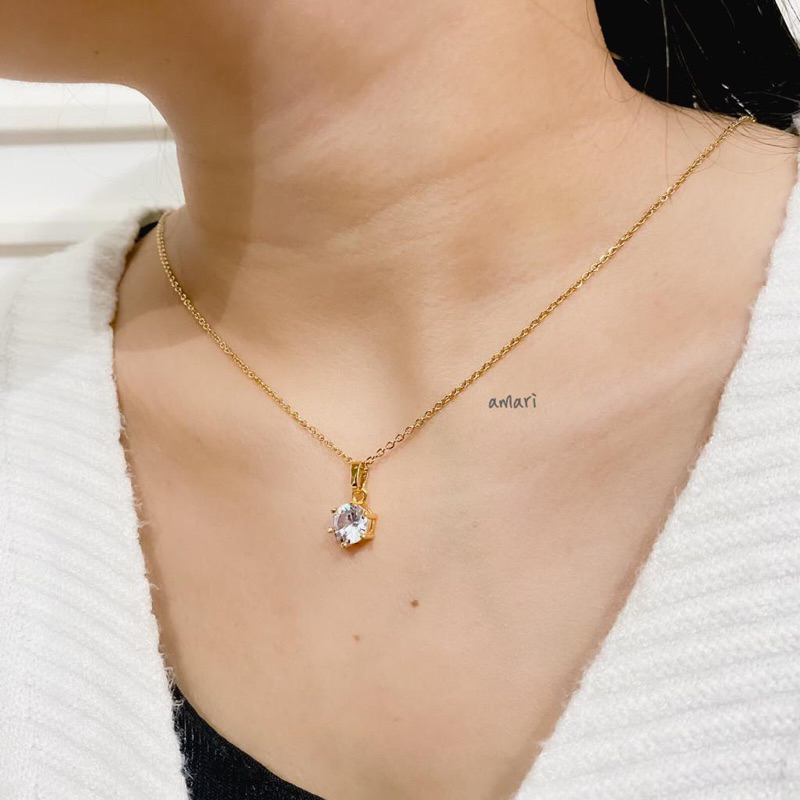 Chaeyong Neclace /kalung simple / Kalung unik/ Kalung titanium/ kalung anti karat/ kalung korea/ aks